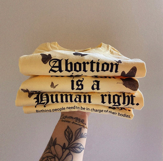 Abortion is a Human Right Tee (Banana)