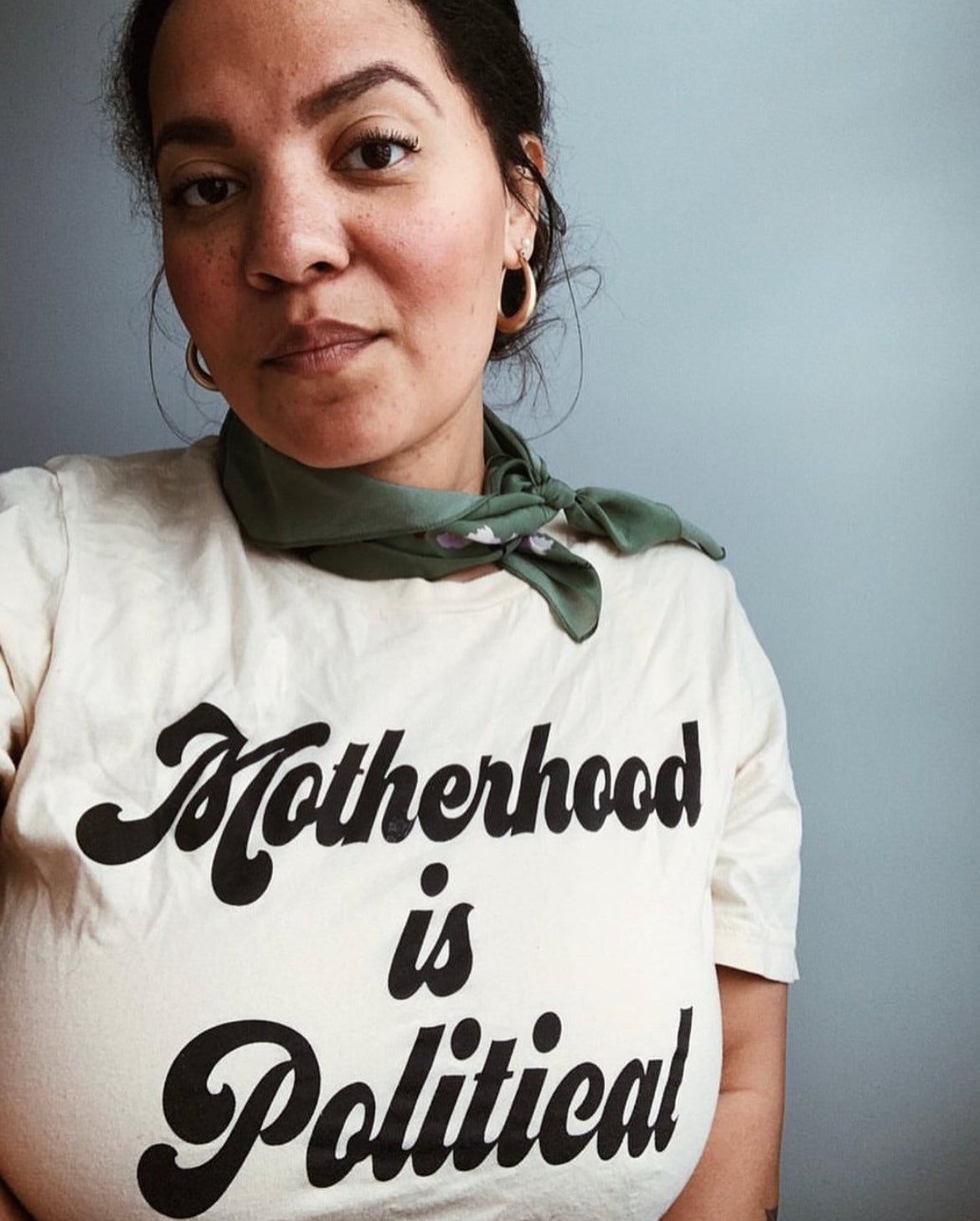 Motherhood is Political Tee (Natural)